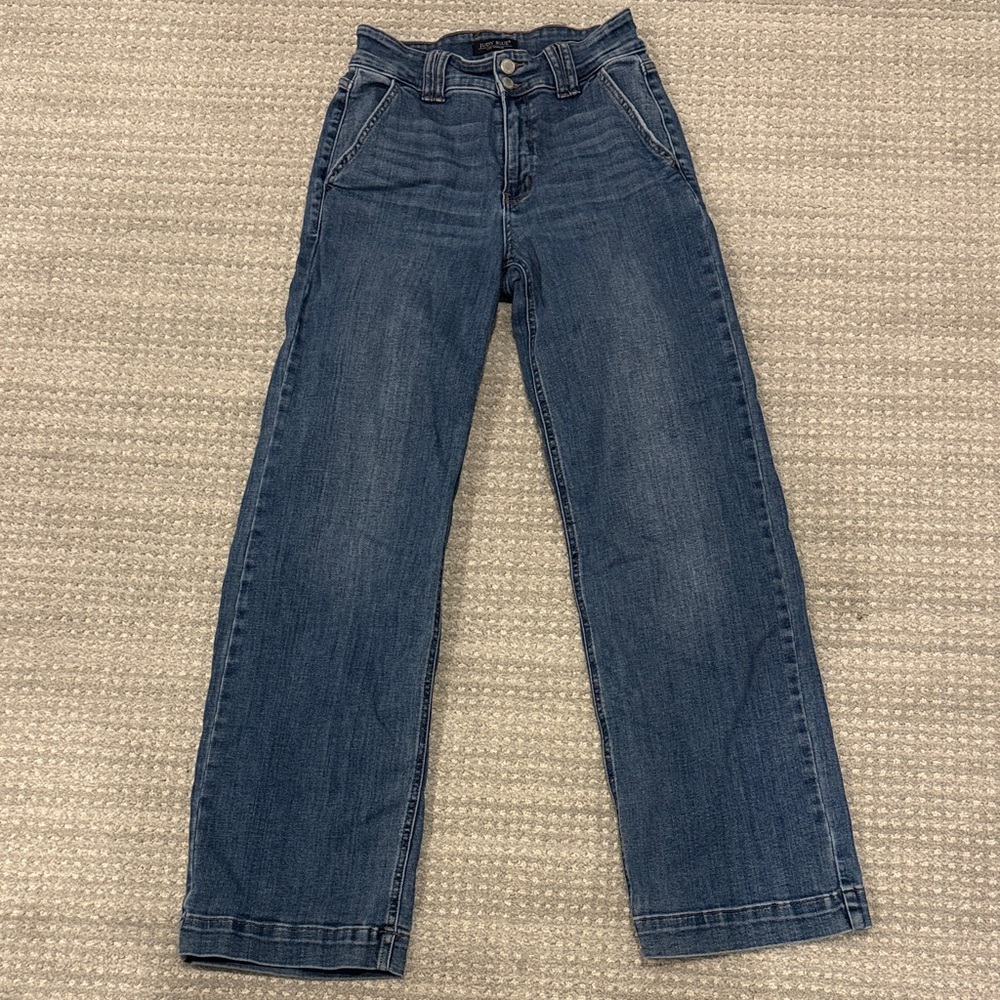 Judy Blue Women’s Wide-Leg Jeans in Dark Blue